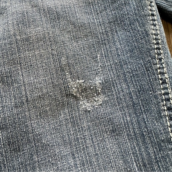 Sequin Hearts Size 7 Blue Jeans Straight Leg Cropped Womens Light Wash Mid Rise - Picture 6 of 14